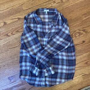 Lightweight joie plaid shirt